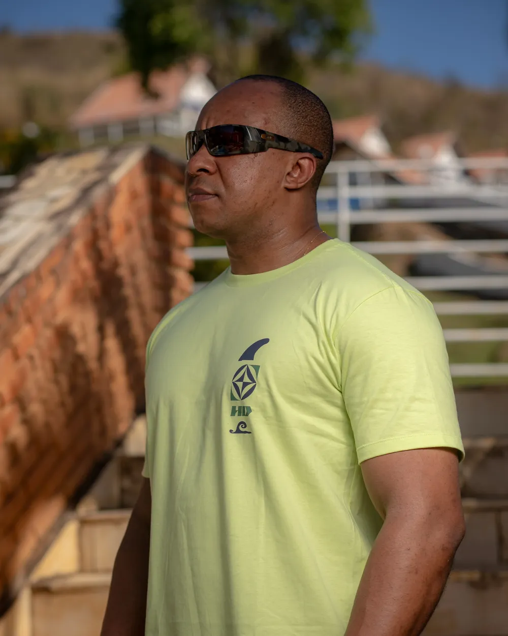 Camiseta HD verde-limão, ângulo 1 de 2